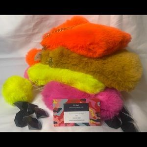 Faux fur crossbody bags ..